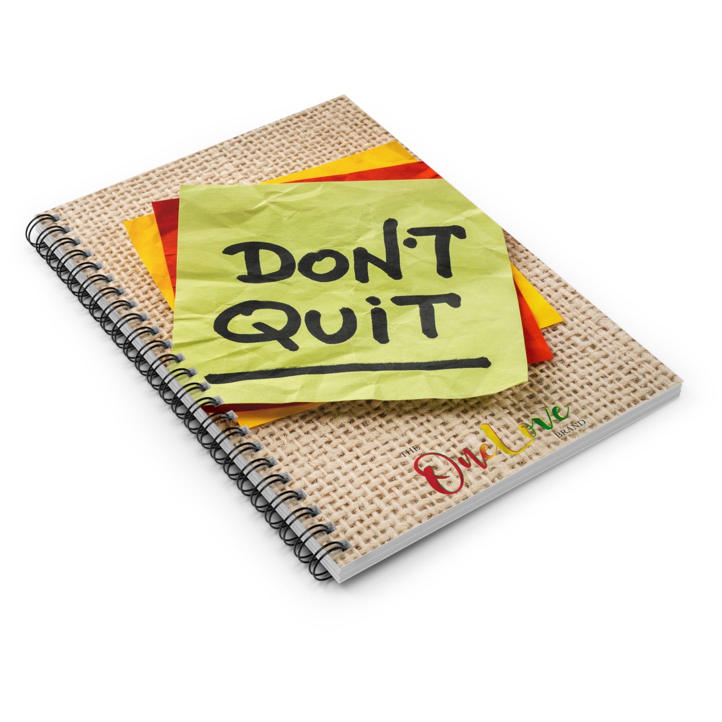 Sticky Notes "Don't Quit" Spiral Notebook