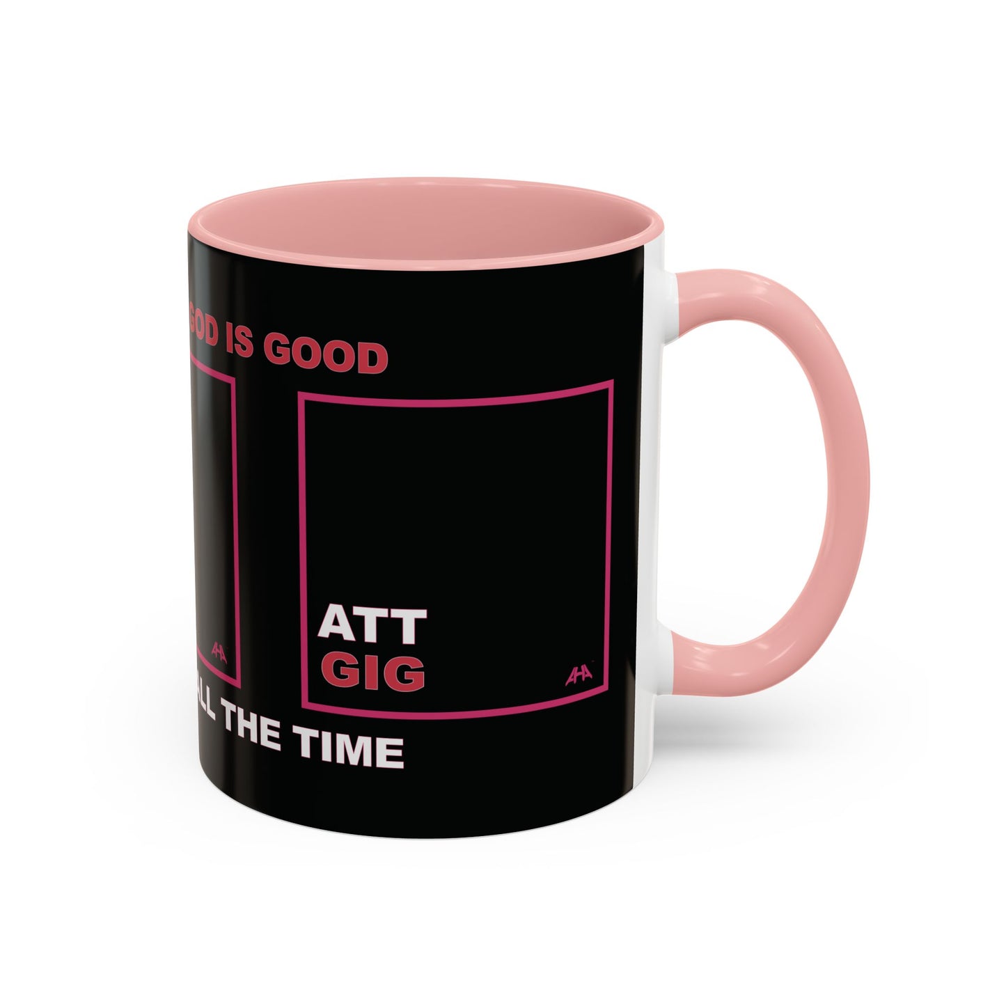 Deep Pink GIG/ATT Accent Coffee Mug (11, 15oz)