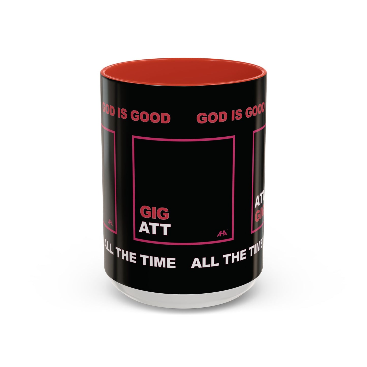 Deep Pink GIG/ATT Accent Coffee Mug (11, 15oz)