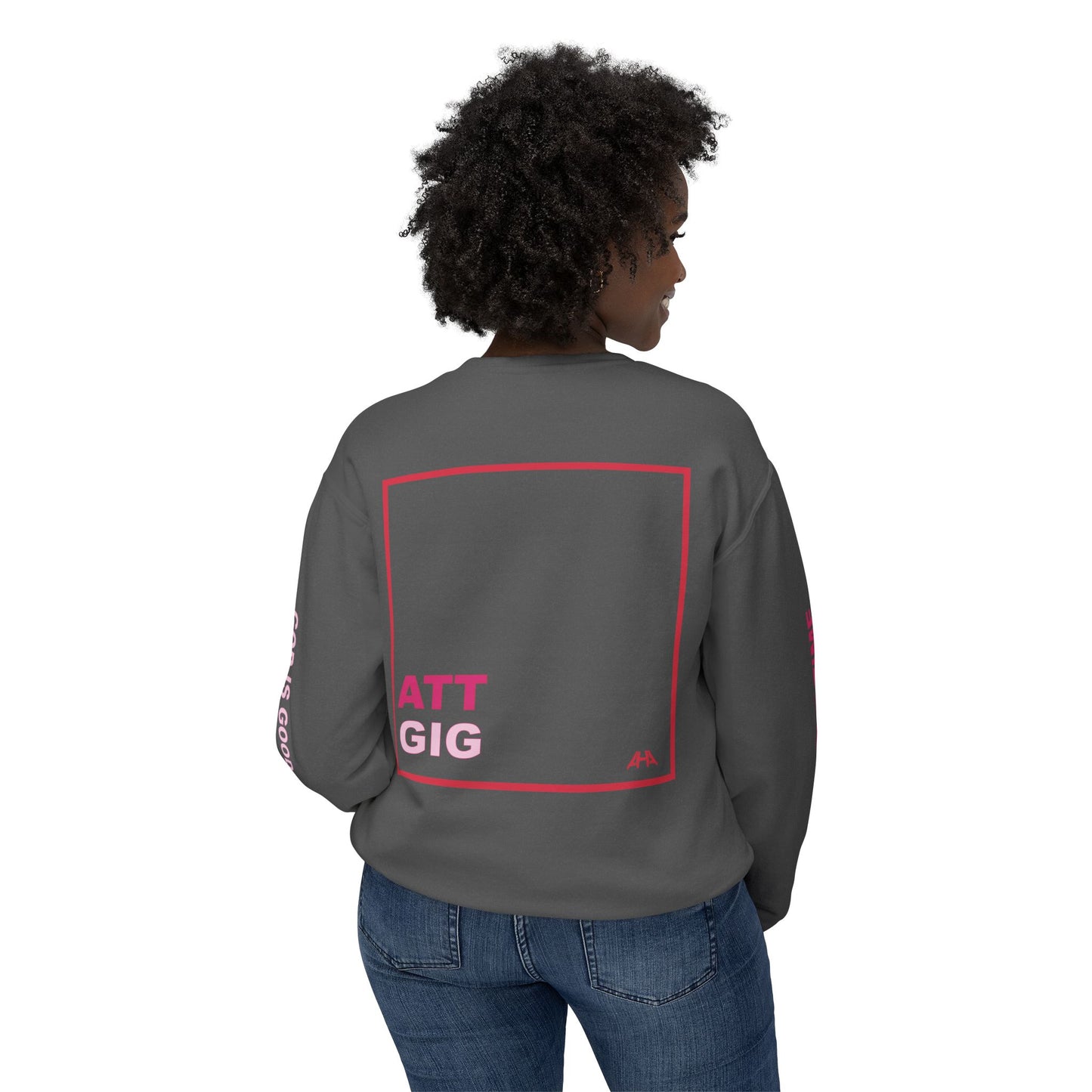 Red GIGATT/ATTGIG Lightweight Crewneck Sweatshirt