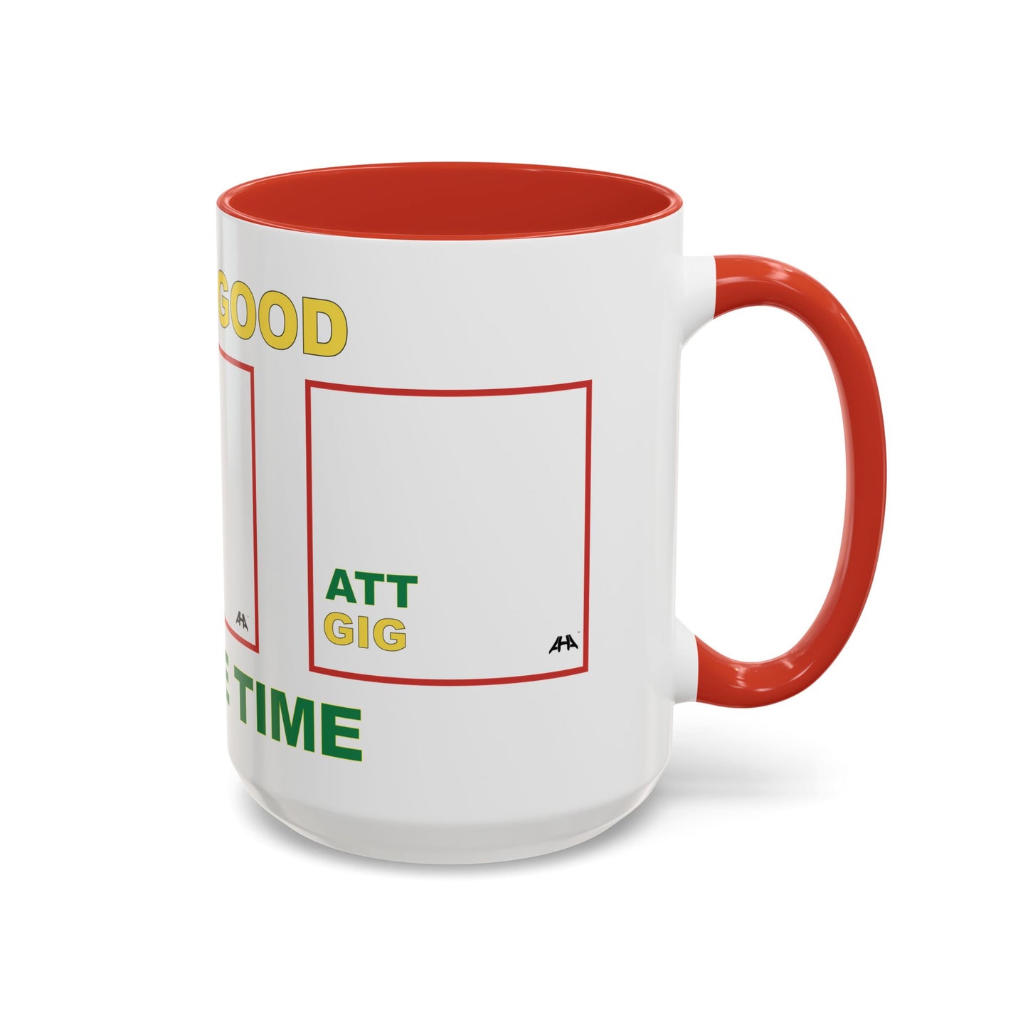 White GIG/ATT Accent Coffee Mug (11, 15oz)