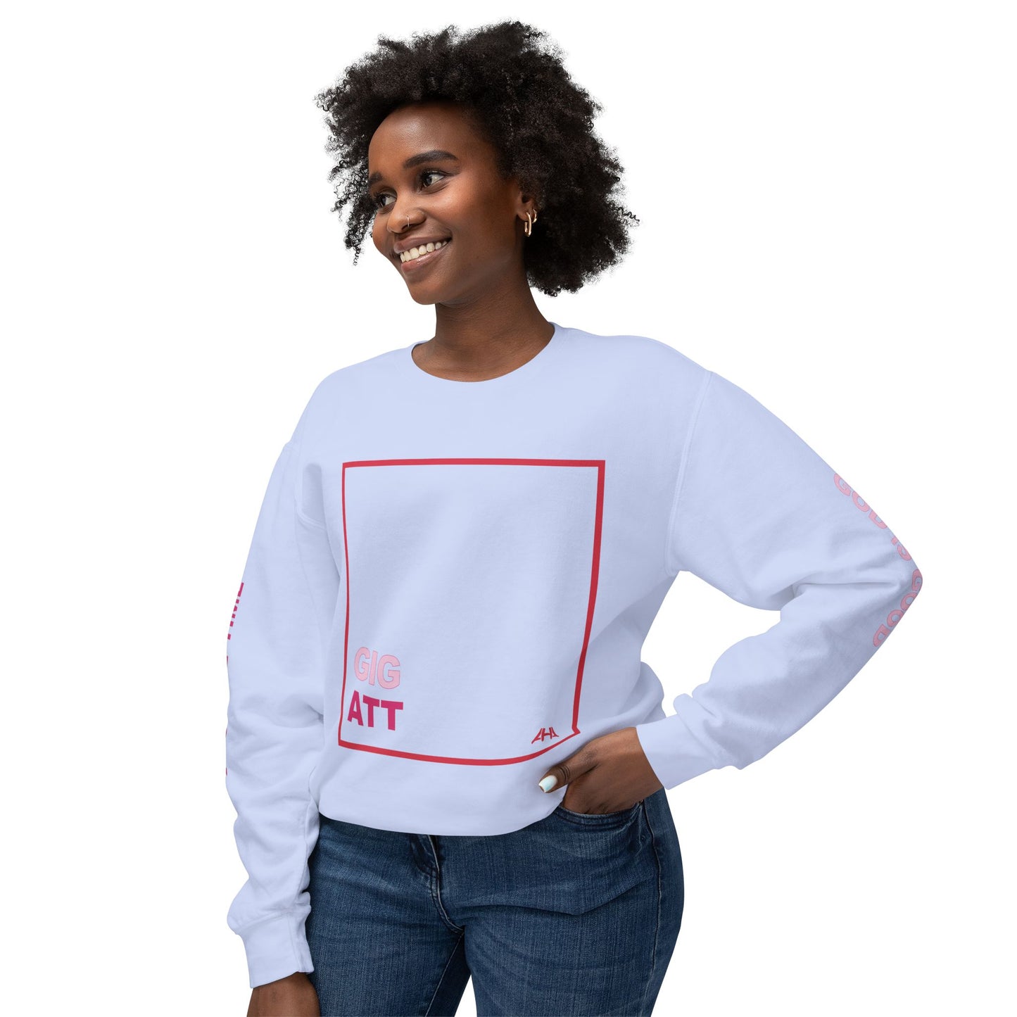 Red GIGATT/ATTGIG Lightweight Crewneck Sweatshirt