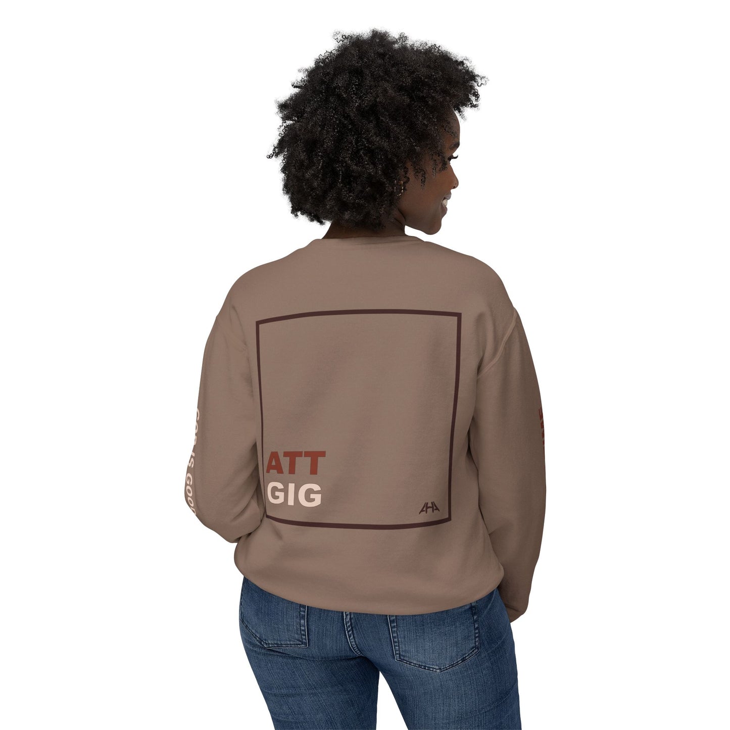 Chocolate GIGATT/ATTGIG Lightweight Crewneck Sweatshirt