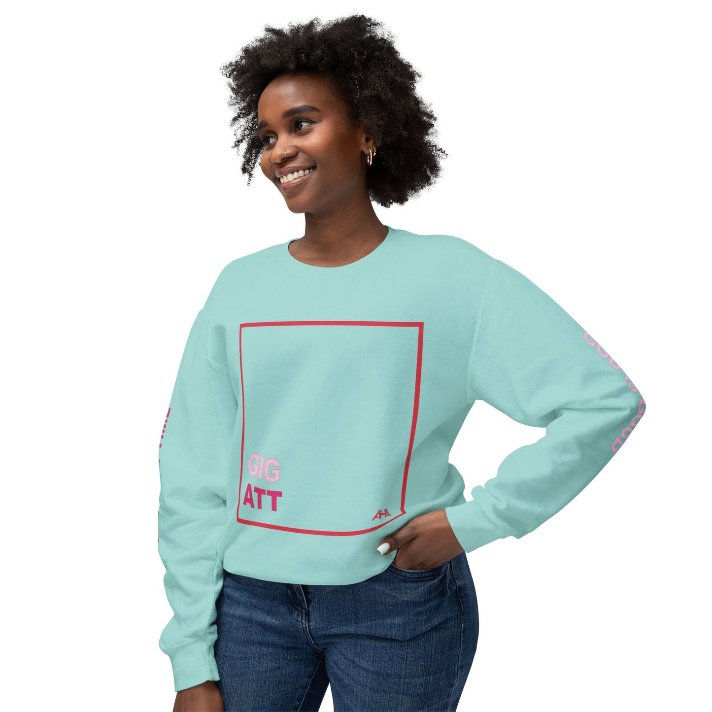 Red GIGATT/ATTGIG Lightweight Crewneck Sweatshirt