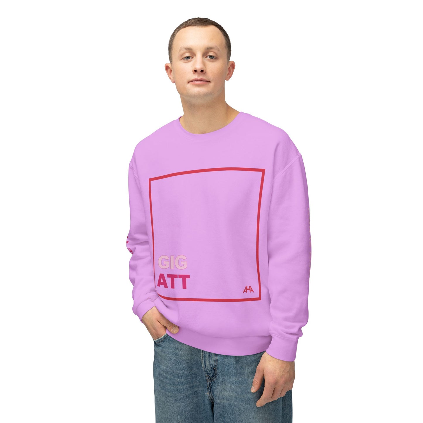 Red GIGATT/ATTGIG Lightweight Crewneck Sweatshirt