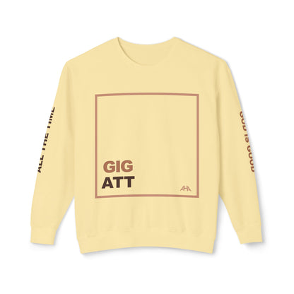 Taupe GIGATT/ATTGIG Lightweight Crewneck Sweatshirt