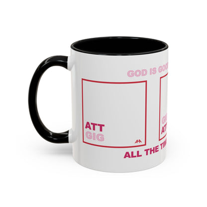 Red GIG/ATT Accent Coffee Mug (11, 15oz)