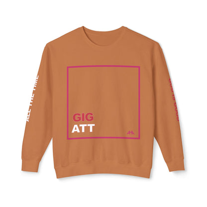 Deep Pink GIGATT/ATTGIG Lightweight Crewneck Sweatshirt