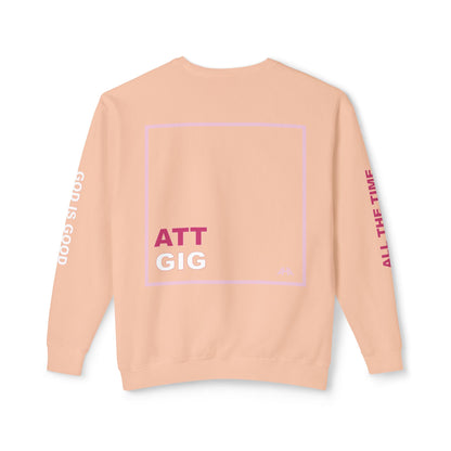 Light Pink GIGATT/ATTGIG Lightweight Crewneck Sweatshirt