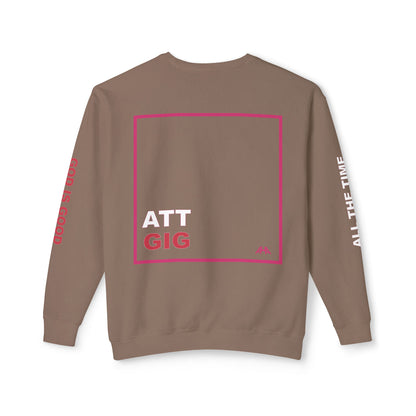 Deep Pink GIGATT/ATTGIG Lightweight Crewneck Sweatshirt