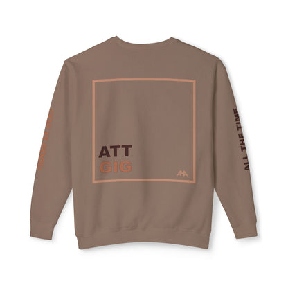 Taupe GIGATT/ATTGIG Lightweight Crewneck Sweatshirt