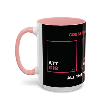 Deep Pink GIG/ATT Accent Coffee Mug (11, 15oz)