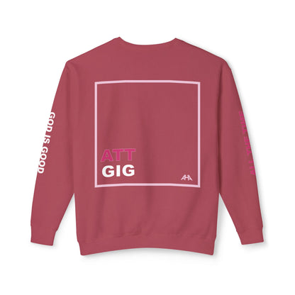Light Pink GIGATT/ATTGIG Lightweight Crewneck Sweatshirt
