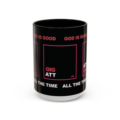 Deep Pink GIG/ATT Accent Coffee Mug (11, 15oz)