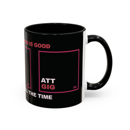 Deep Pink GIG/ATT Accent Coffee Mug (11, 15oz)