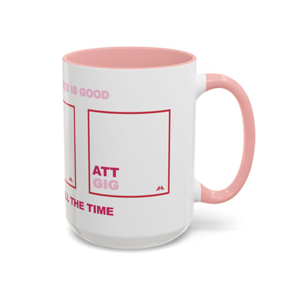 Red GIG/ATT Accent Coffee Mug (11, 15oz)