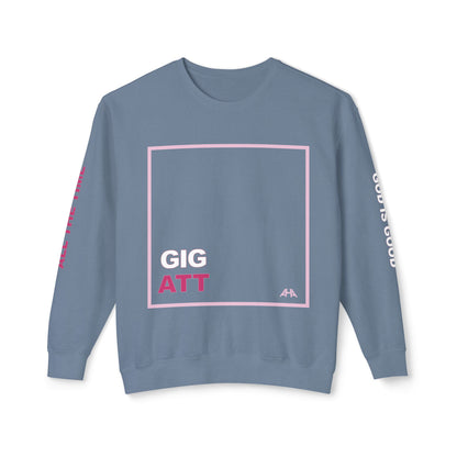 Light Pink GIGATT/ATTGIG Lightweight Crewneck Sweatshirt