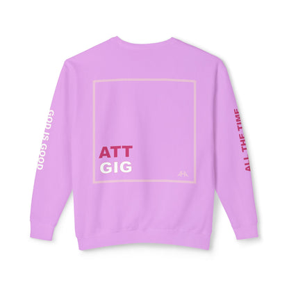 Light Pink GIGATT/ATTGIG Lightweight Crewneck Sweatshirt