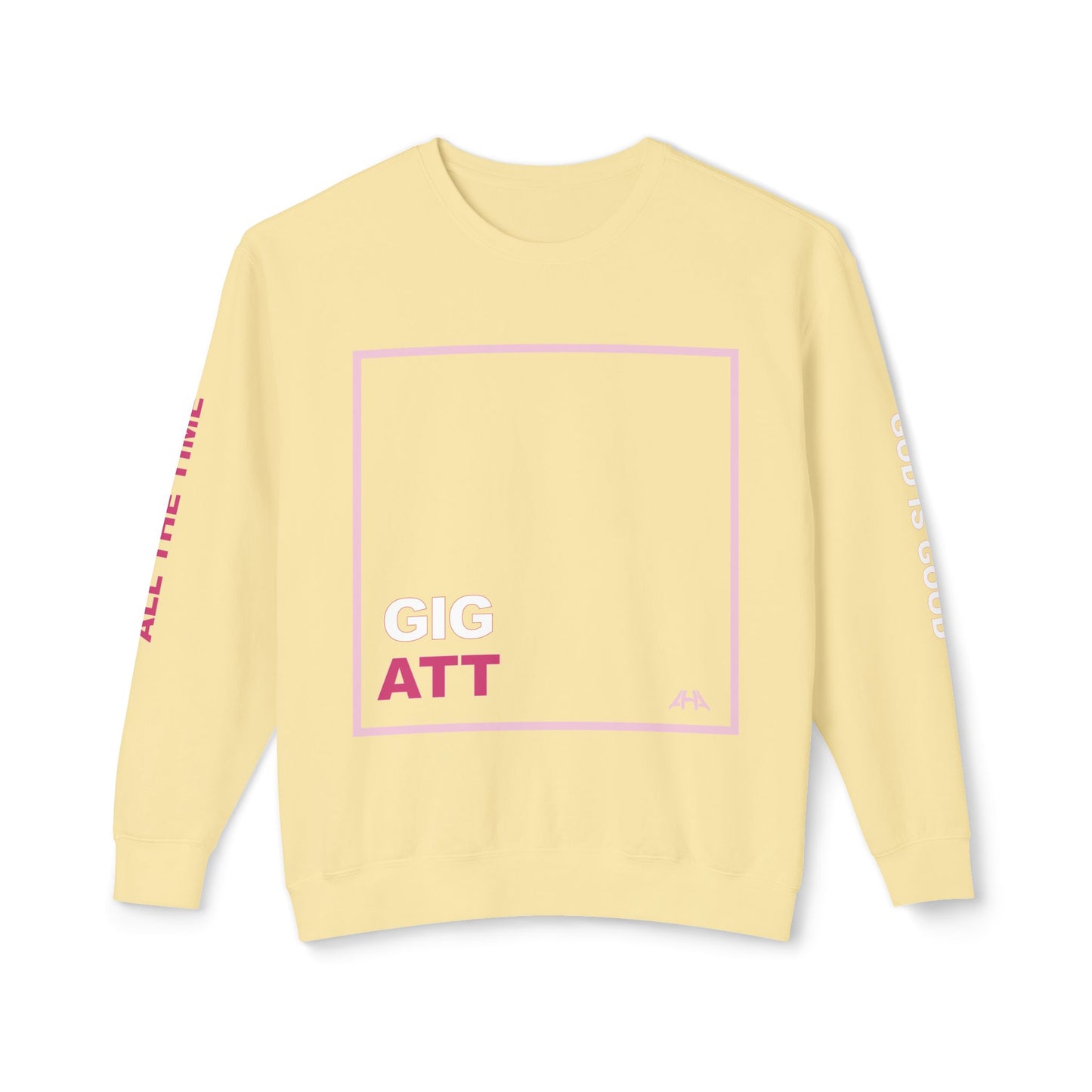 Light Pink GIGATT/ATTGIG Lightweight Crewneck Sweatshirt
