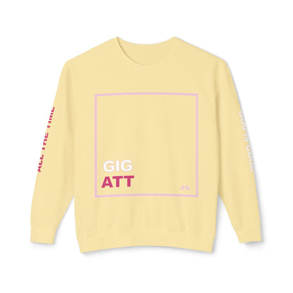 Light Pink GIGATT/ATTGIG Lightweight Crewneck Sweatshirt