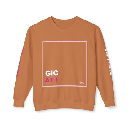 Light Pink GIGATT/ATTGIG Lightweight Crewneck Sweatshirt