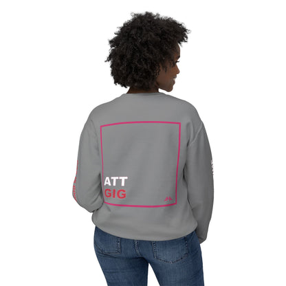 Deep Pink GIGATT/ATTGIG Lightweight Crewneck Sweatshirt