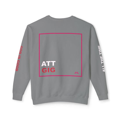 Deep Pink GIGATT/ATTGIG Lightweight Crewneck Sweatshirt