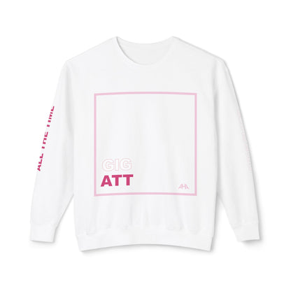 Light Pink GIGATT/ATTGIG Lightweight Crewneck Sweatshirt