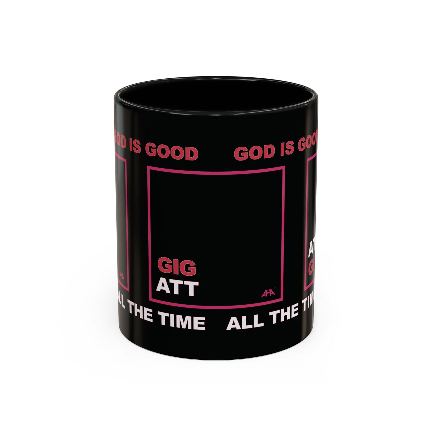 Deep Pink GIG/ATT Accent Coffee Mug (11, 15oz)
