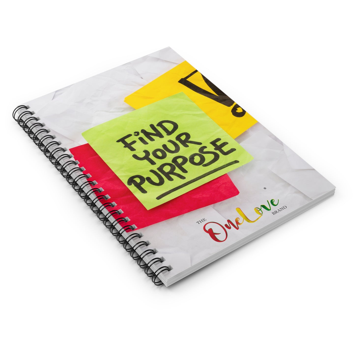 Sticky Notes "Find Your Purpose!" Spiral Notebook