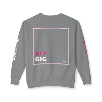 Light Pink GIGATT/ATTGIG Lightweight Crewneck Sweatshirt