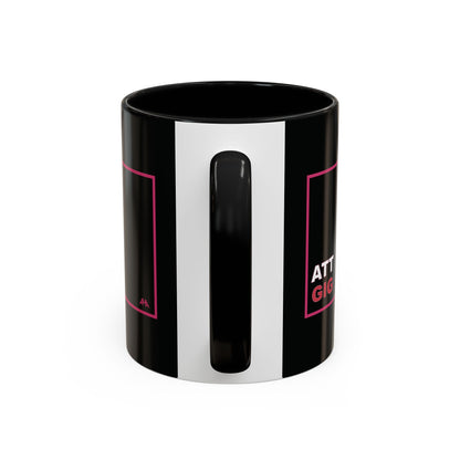 Deep Pink GIG/ATT Accent Coffee Mug (11, 15oz)