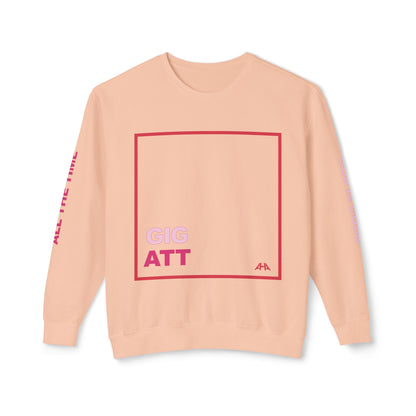 Red GIGATT/ATTGIG Lightweight Crewneck Sweatshirt