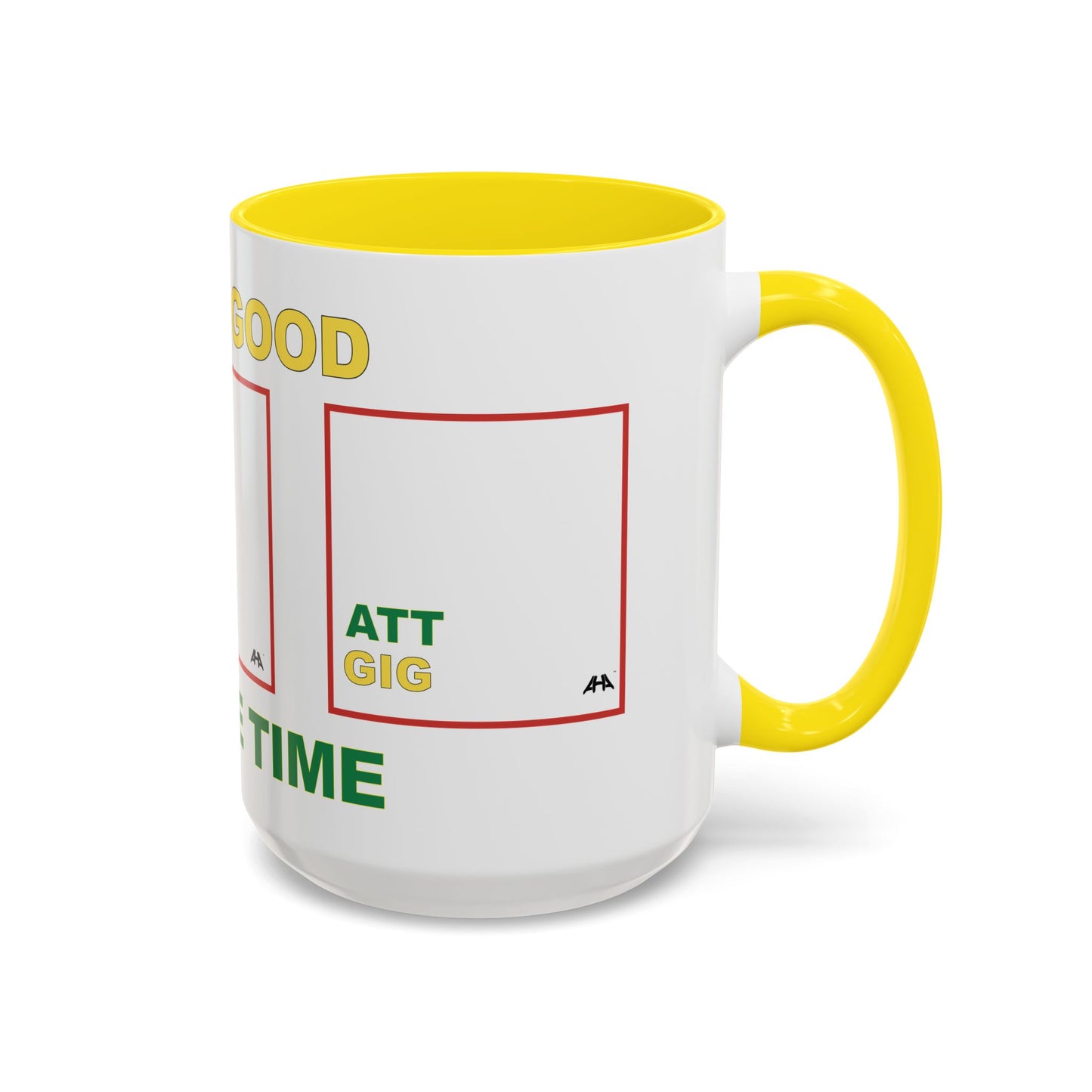 White GIG/ATT Accent Coffee Mug (11, 15oz)