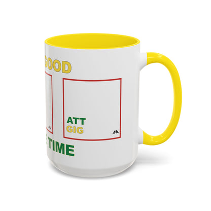 White GIG/ATT Accent Coffee Mug (11, 15oz)