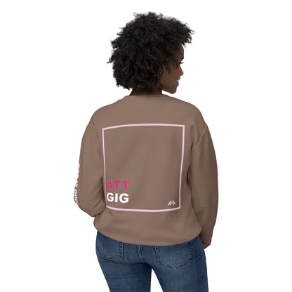 Light Pink GIGATT/ATTGIG Lightweight Crewneck Sweatshirt