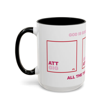 Red GIG/ATT Accent Coffee Mug (11, 15oz)