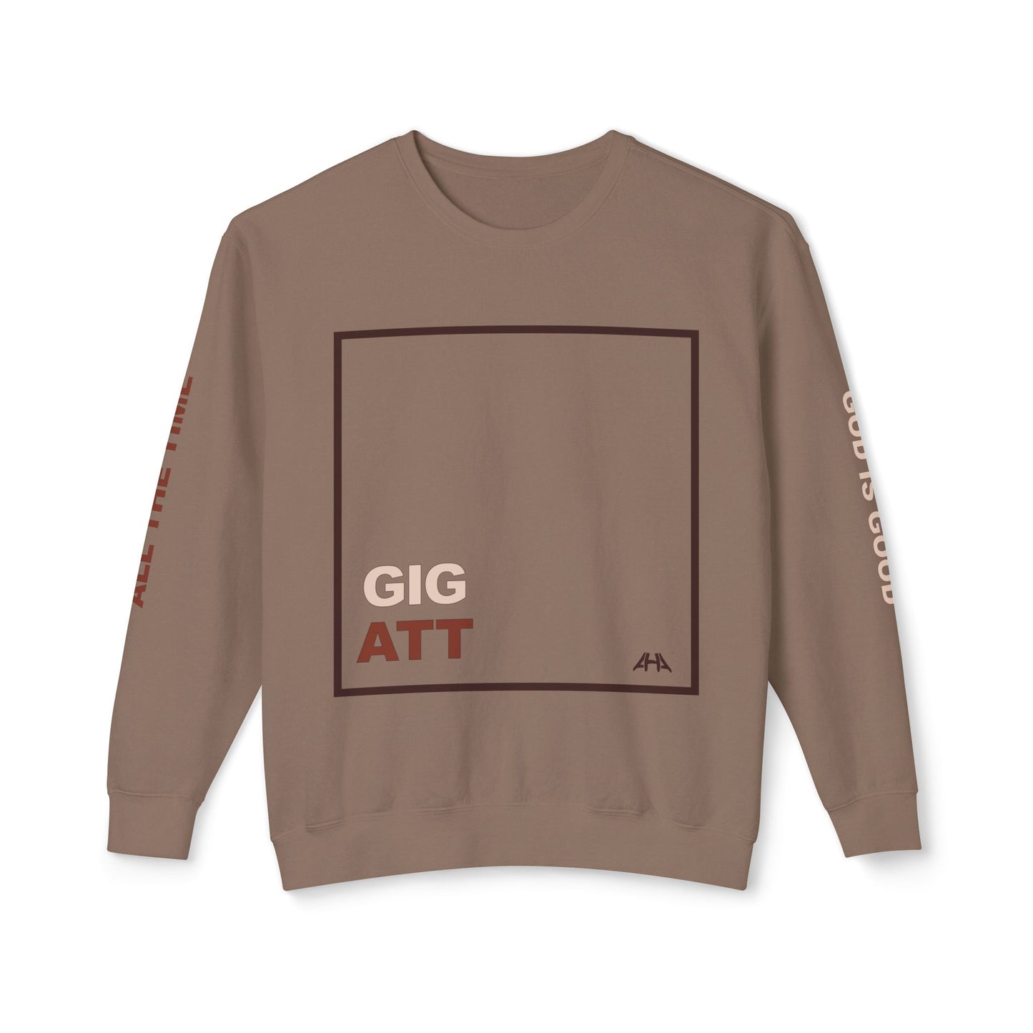 Chocolate GIGATT/ATTGIG Lightweight Crewneck Sweatshirt