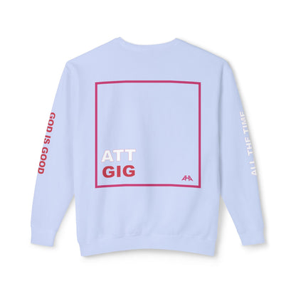 Deep Pink GIGATT/ATTGIG Lightweight Crewneck Sweatshirt