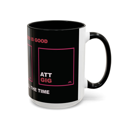 Deep Pink GIG/ATT Accent Coffee Mug (11, 15oz)