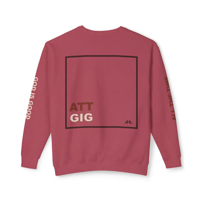 Chocolate GIGATT/ATTGIG Lightweight Crewneck Sweatshirt
