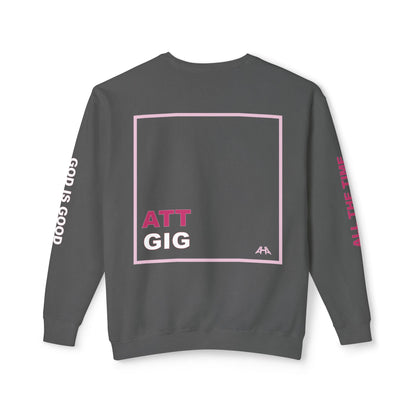 Light Pink GIGATT/ATTGIG Lightweight Crewneck Sweatshirt