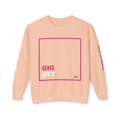 Deep Pink GIGATT/ATTGIG Lightweight Crewneck Sweatshirt