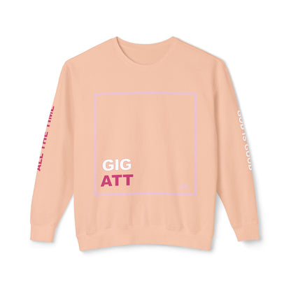 Light Pink GIGATT/ATTGIG Lightweight Crewneck Sweatshirt