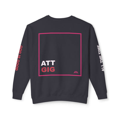 Deep Pink GIGATT/ATTGIG Lightweight Crewneck Sweatshirt
