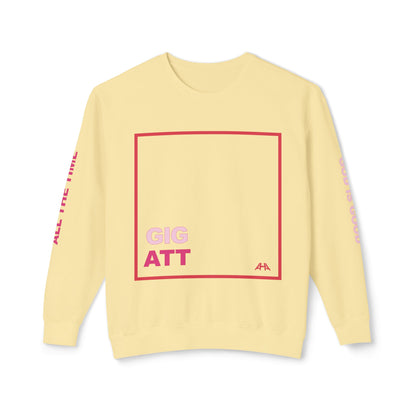 Red GIGATT/ATTGIG Lightweight Crewneck Sweatshirt