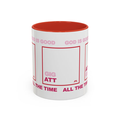Red GIG/ATT Accent Coffee Mug (11, 15oz)
