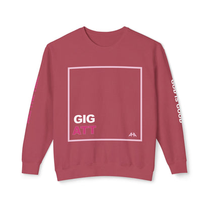 Light Pink GIGATT/ATTGIG Lightweight Crewneck Sweatshirt