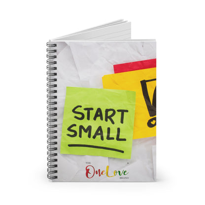 Sticky Notes "Start Small" Spiral Notebook
