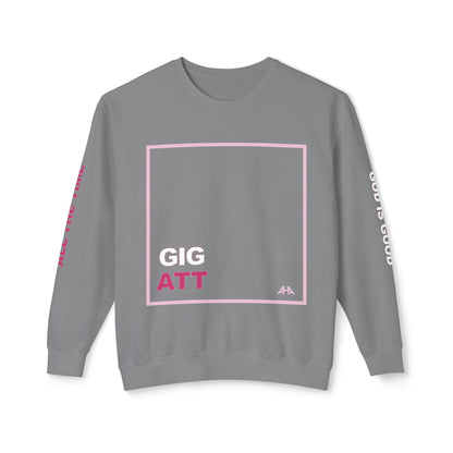 Light Pink GIGATT/ATTGIG Lightweight Crewneck Sweatshirt